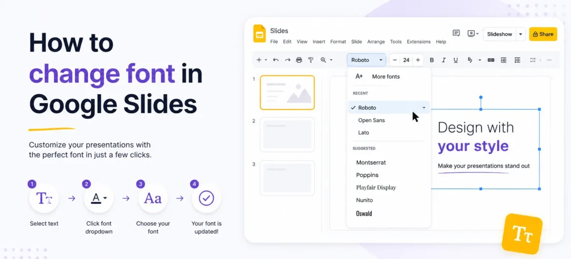How to Change Font in Google Slides